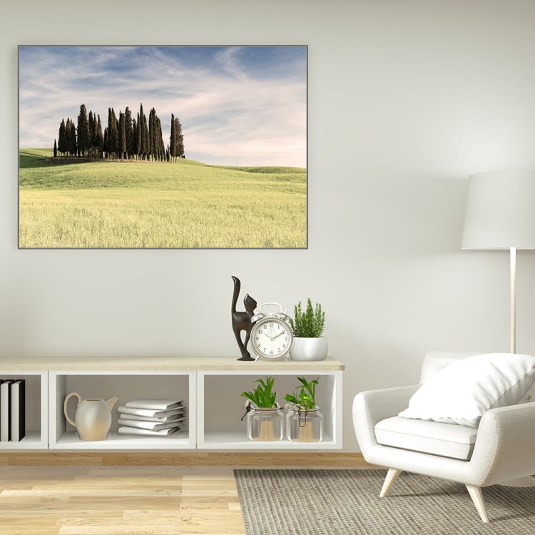 plakat cyprysy na wzgórzu toskania włochy