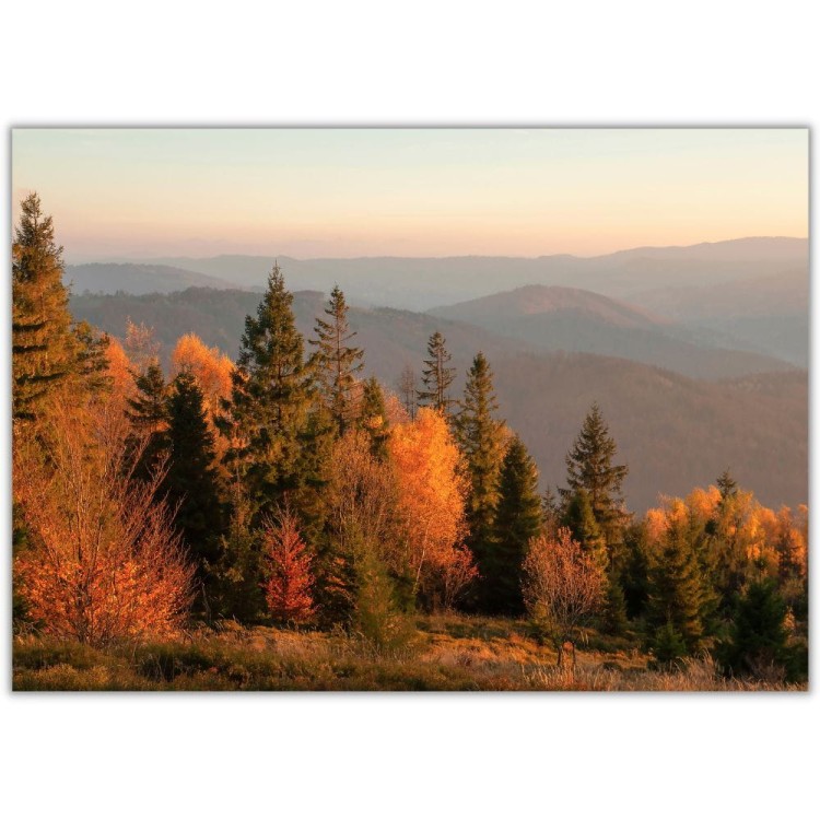 plakat beskidy jesień w beskidach