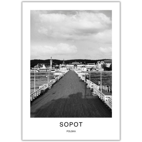 plakat sopot polska molo