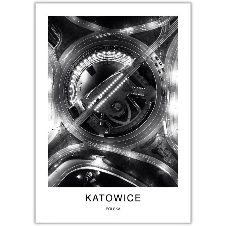 plakat katowice polska rondo