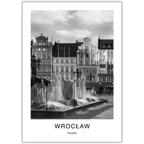 plakat wrocław polska fontanna