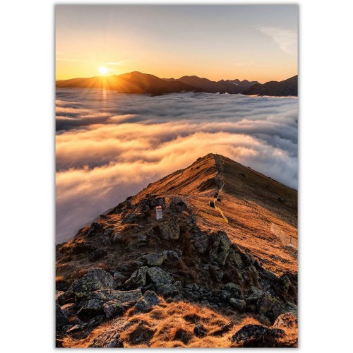 plakat tatry zachód słońca w tatrach