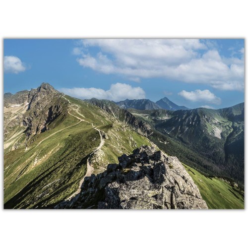 plakat tatry widok z kasprowego wierchu
