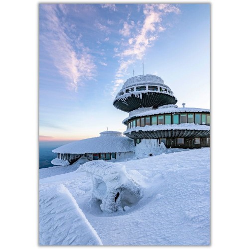 plakat karkonosze obserwatorium na śnieżce