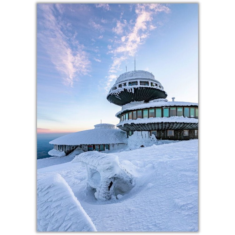 plakat karkonosze obserwatorium na śnieżce