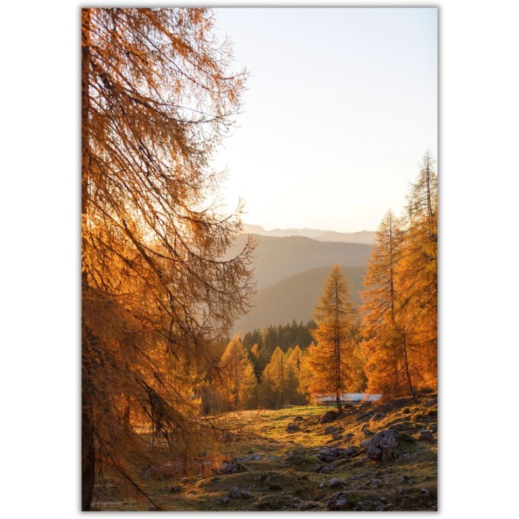 plakat beskidy - jesień w górach - plakat 1