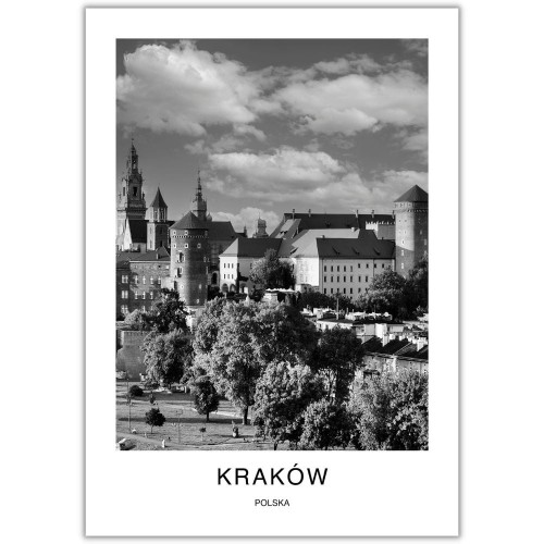 plakat kraków polska wawel