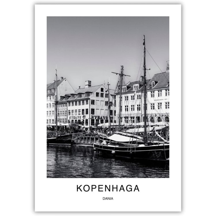 plakat kopenhaga dania nyhavn