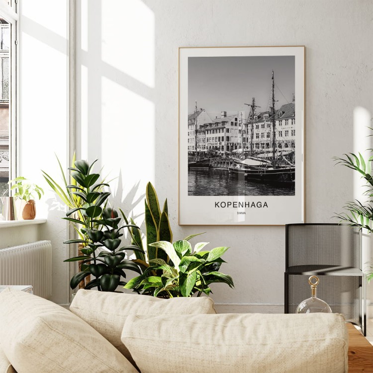 plakat kopenhaga dania nyhavn w pokoju
