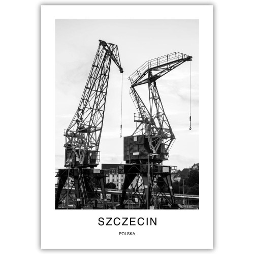 plakat szczecin polska żurawie