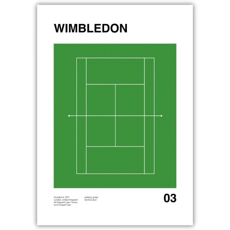 plakat grand slam - wimbledon