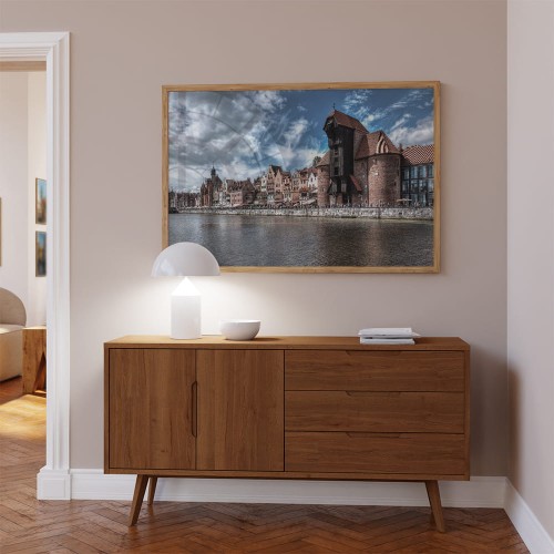 plakat gdańsk długie pobrzeże nad komodą