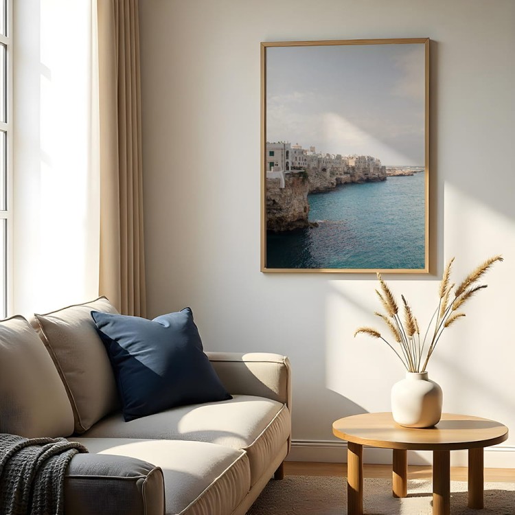 plakat polignano a mare mglisty poranek w pokoju