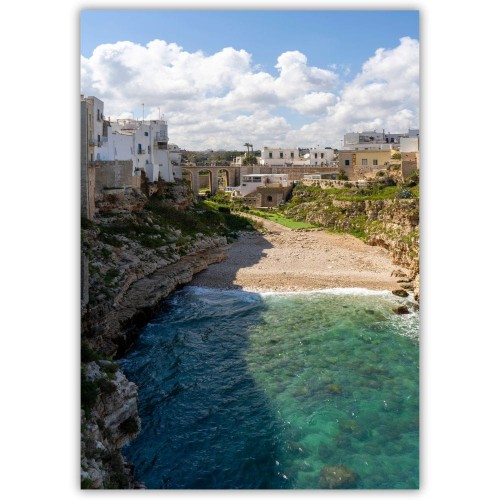 plakat polignano a mare zatoka lama monachile