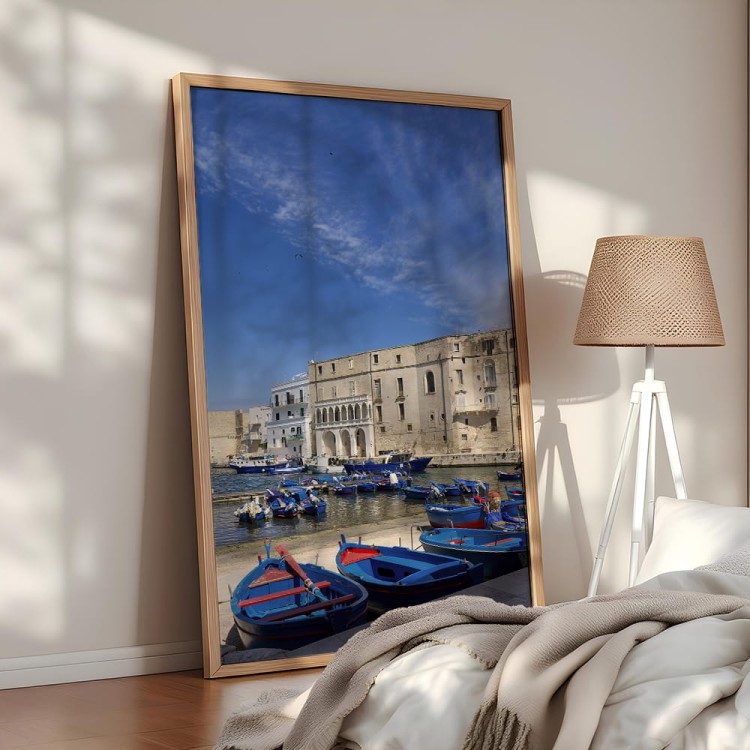 plakat monopoli porto antico w drewnianej ramie