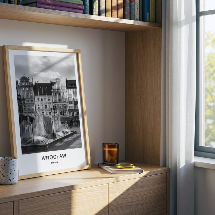plakat wrocław polska fontanna w salonie