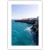 plakat polignano a mare w słońcu Apulii z białym obramowaniem