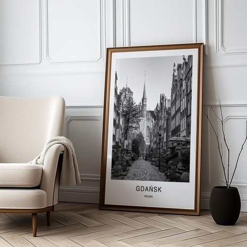 plakat gdańsk polska mariacka w salonie