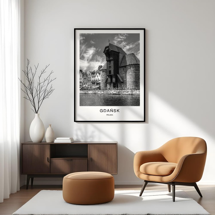 plakat gdańsk polska żuraw w salonie