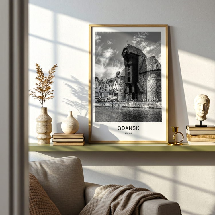 plakat gdańsk polska żuraw w pokoju