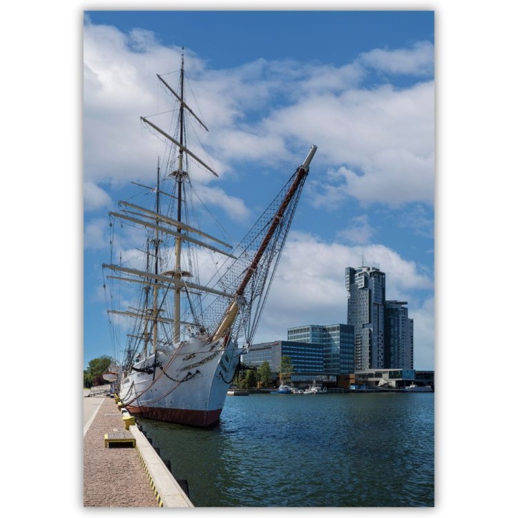 plakat gdynia dar pomorza w porcie