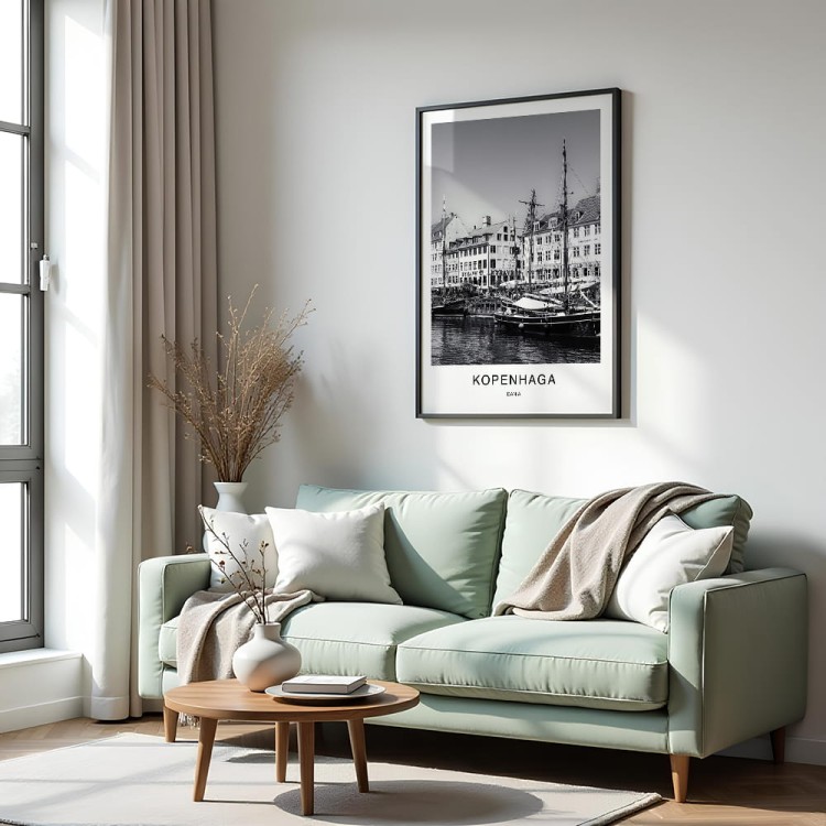 plakat kopenhaga dania nyhavn w salonie