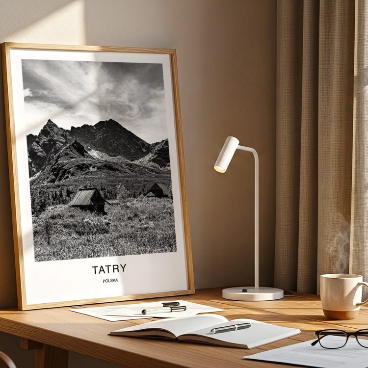 plakat tatry polska hala gąsienicowa i tatry wysokie na biurku