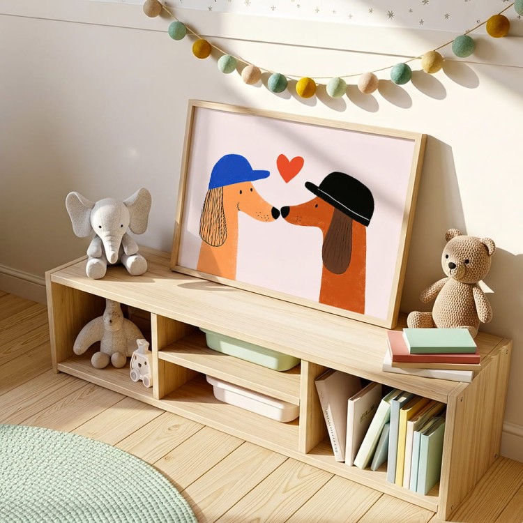 plakat zakochane pieski w pokoju dziecka