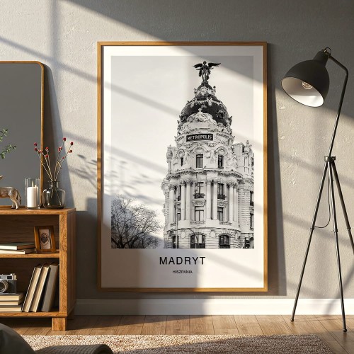 plakat madryt hiszpania metropolis duży format