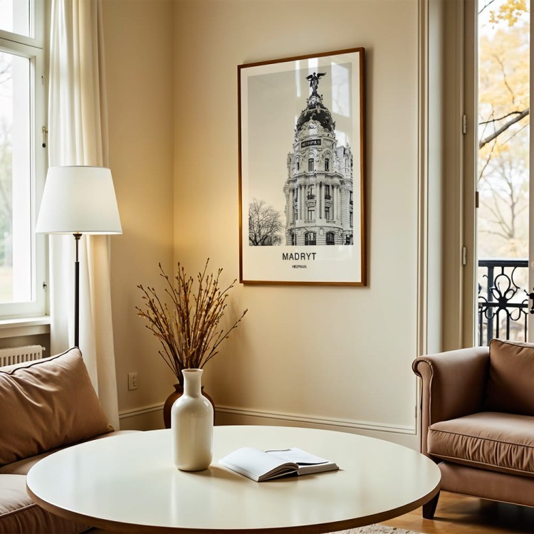 plakat madryt hiszpania metropolis w salonie
