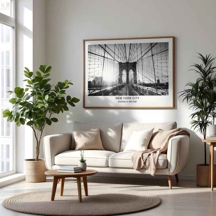 plakat nowy jork usa most brookliński w salonie