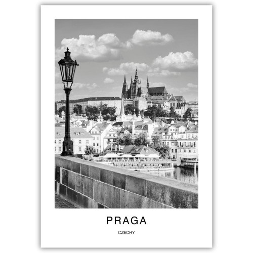 plakat praga czechy hradczany