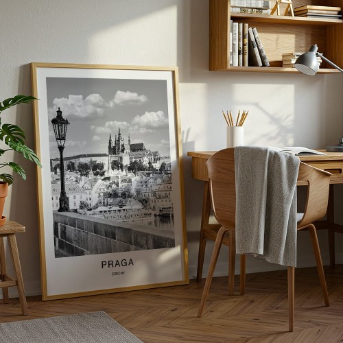 plakat praga czechy hradczany duży format