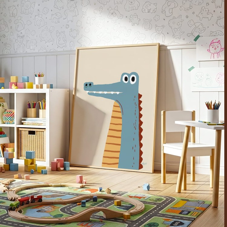 plakat pan krokodyl w pokoju dziecka