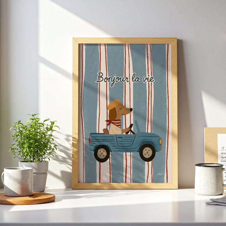 plakat mały kierowca z paryża mały format