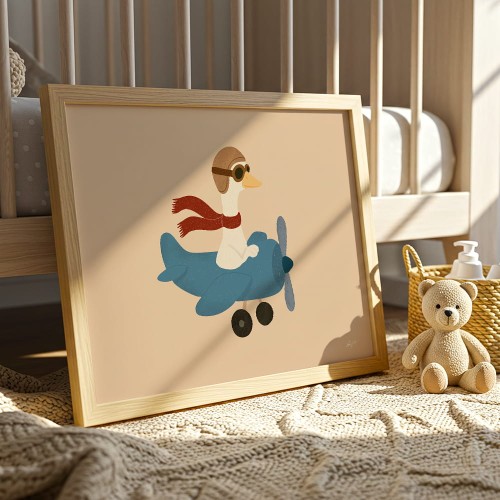 plakat kapitan gęś dekoracja ścienna