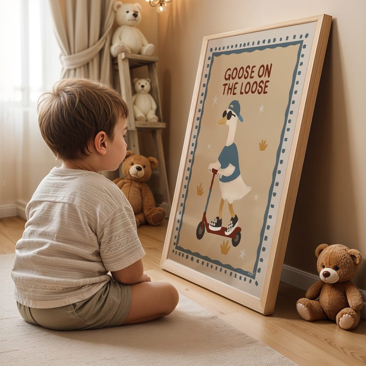 plakat gęś na wolności dekoracja ścienna