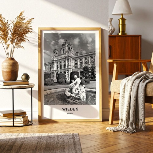 plakat wiedeńplakat wiedeń austria fontanna w salonie