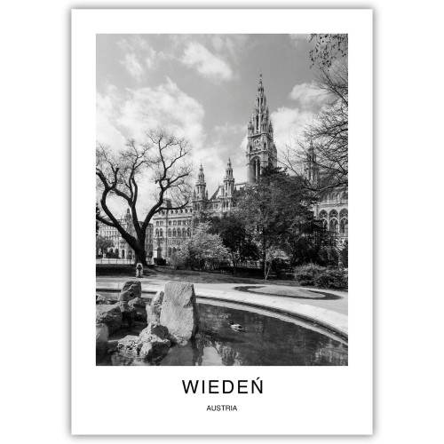 plakat wiedeń austria w sercu wiednia
