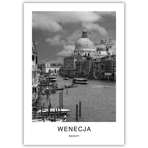 plakat wenecja włochy widok na wenecję