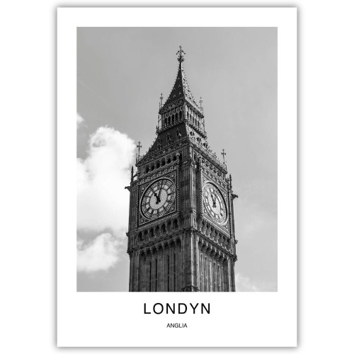 plakat londyn wielka brytania big ben