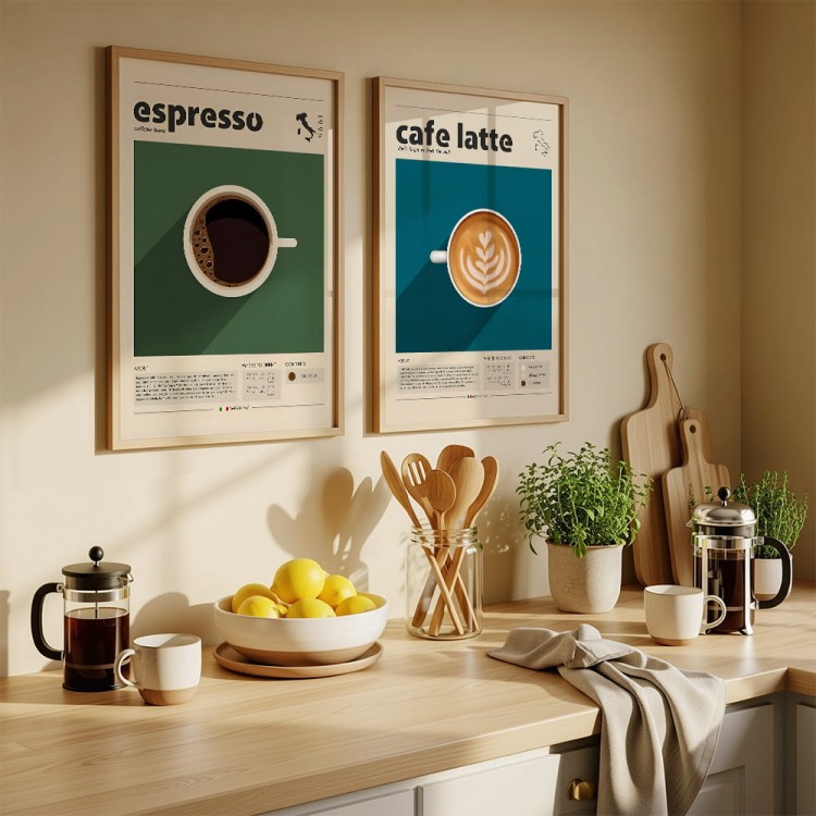 galeria plakatów caffe italiani w kuchni