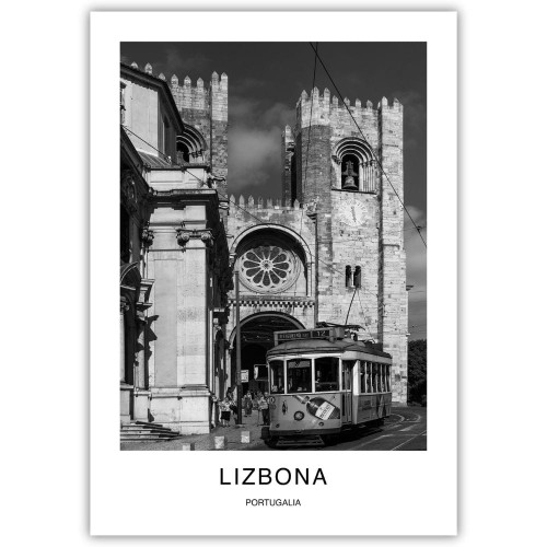 plakat lizbona portugalia katedra se