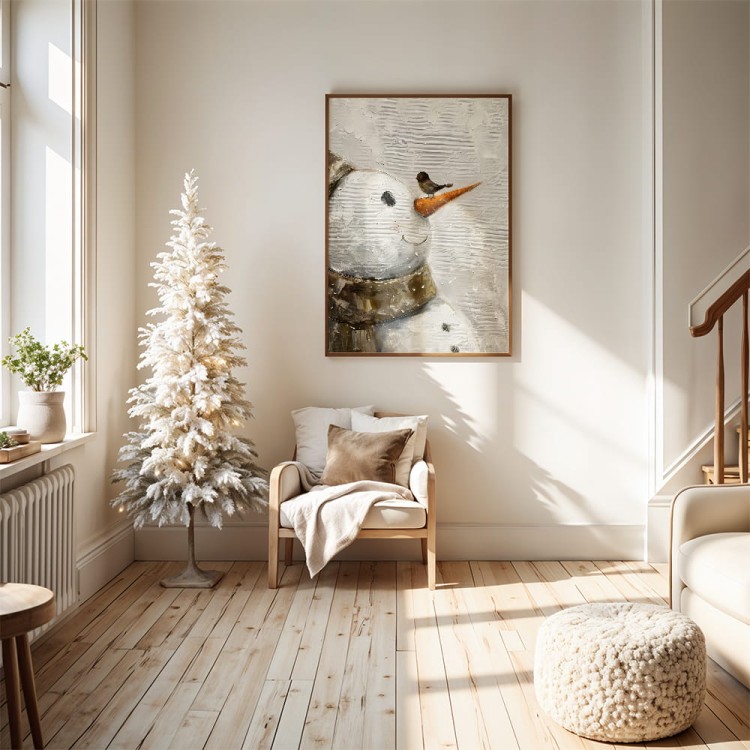 plakat zimowa przyjaźń w przedpokoju