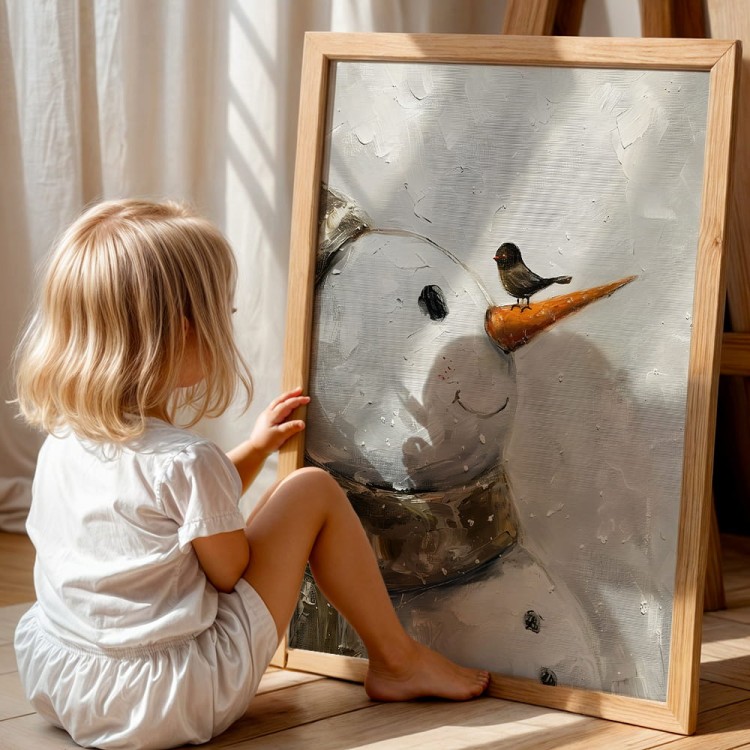 plakat zimowa przyjaźń dla dzieci