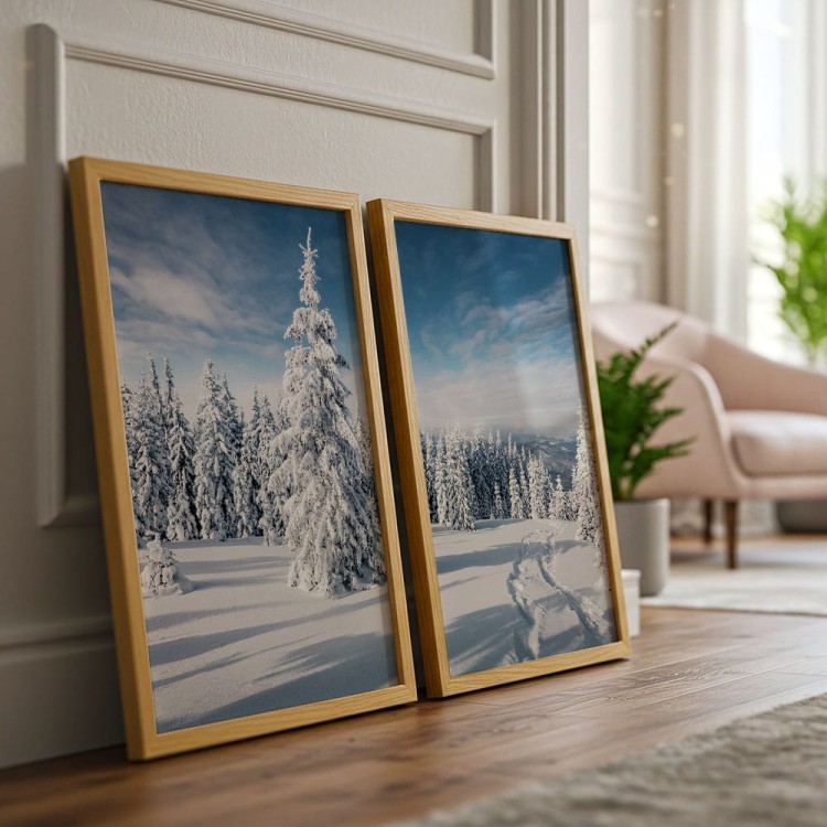 galeria plakatów zimowo dekoracja ścienna