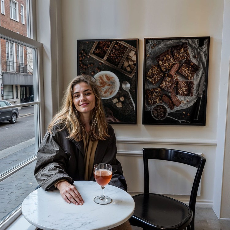 galeria plakatów słodki moment w kawiarni