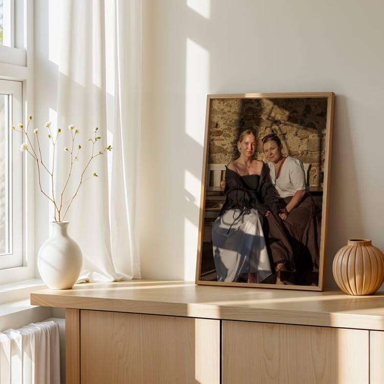 plakat z Twojego zdjęcia mama i córka