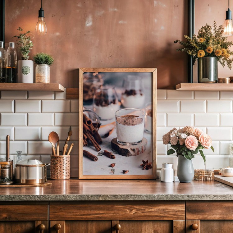 plakat świąteczny budyń