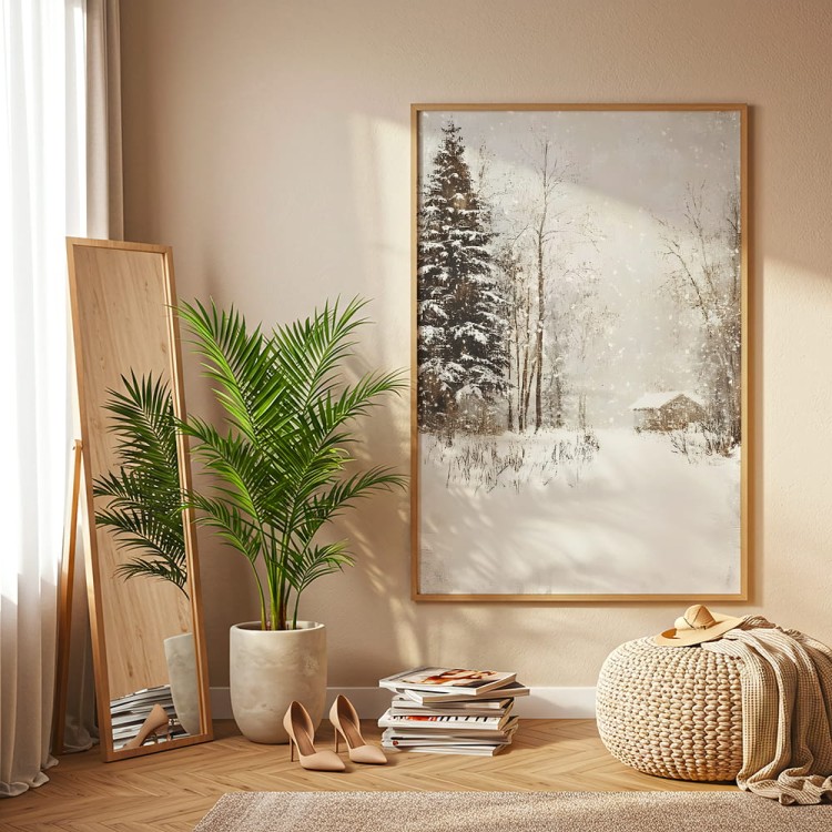 plakat ukryta wśród drzew duży wydruk